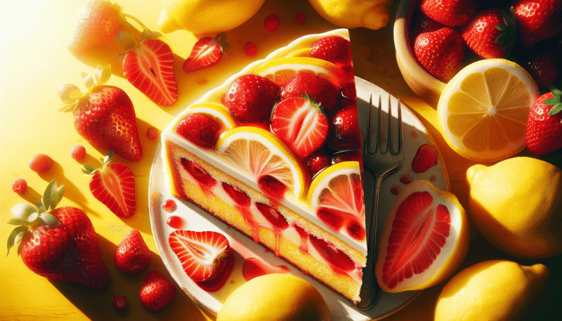strawberry lemon cake
