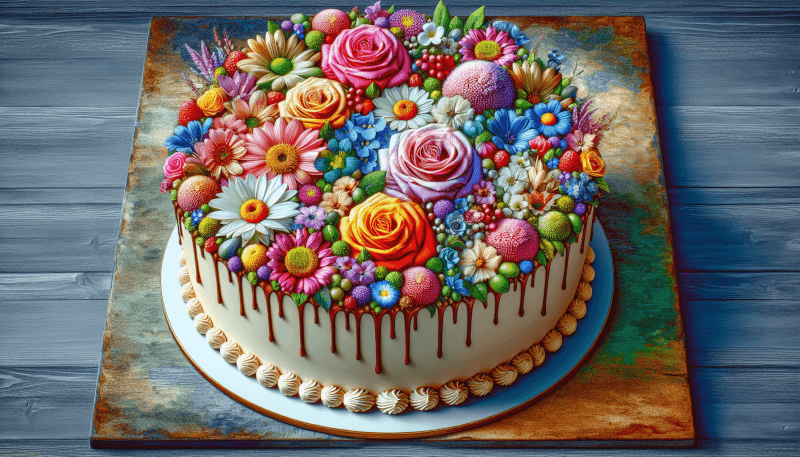 cake with flowers 1